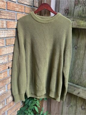 Toad&Co Men's Olive Green Crewneck Sweater